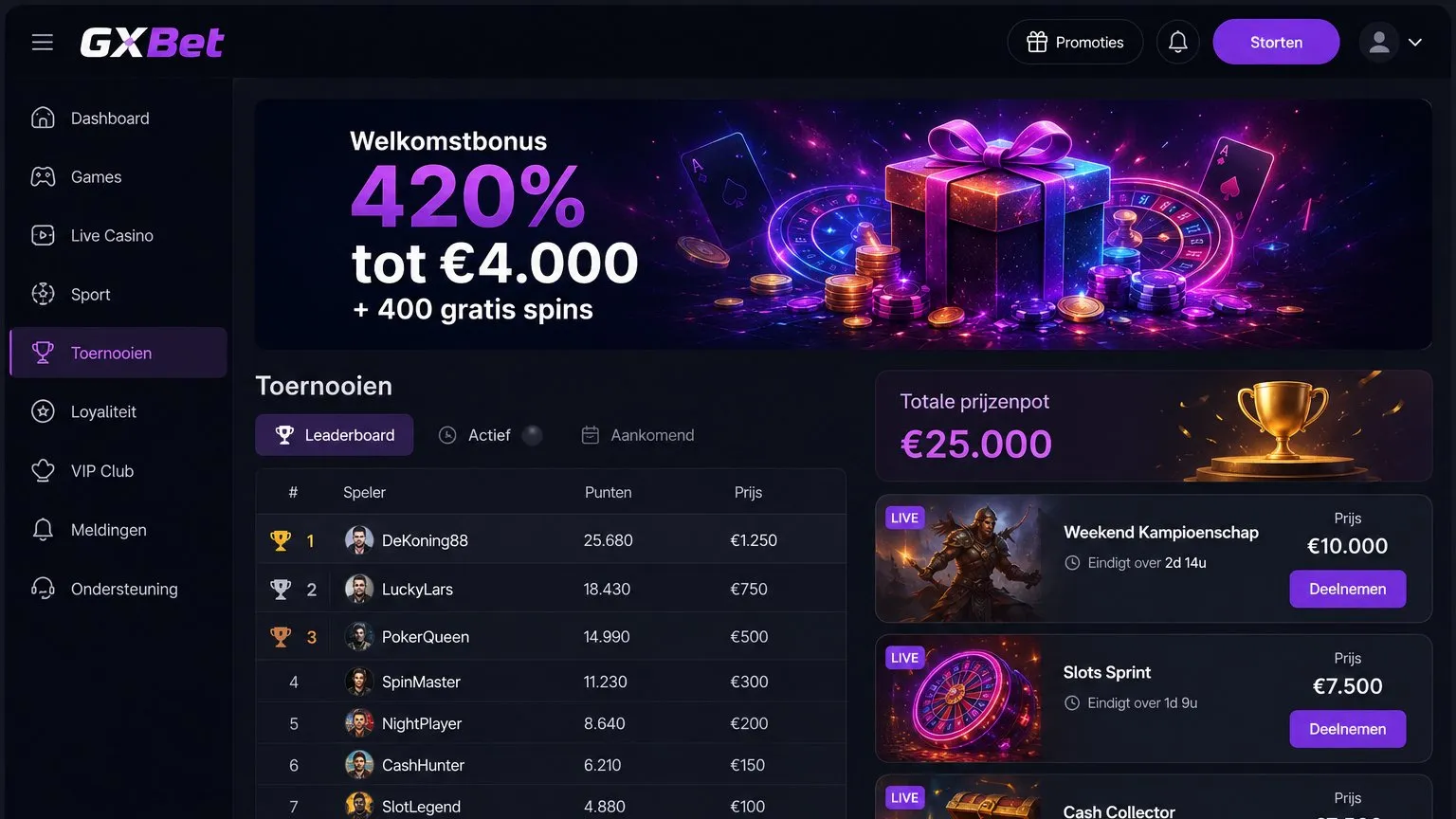 Bonussen en promoties voor nieuwe en buitenlandse casino